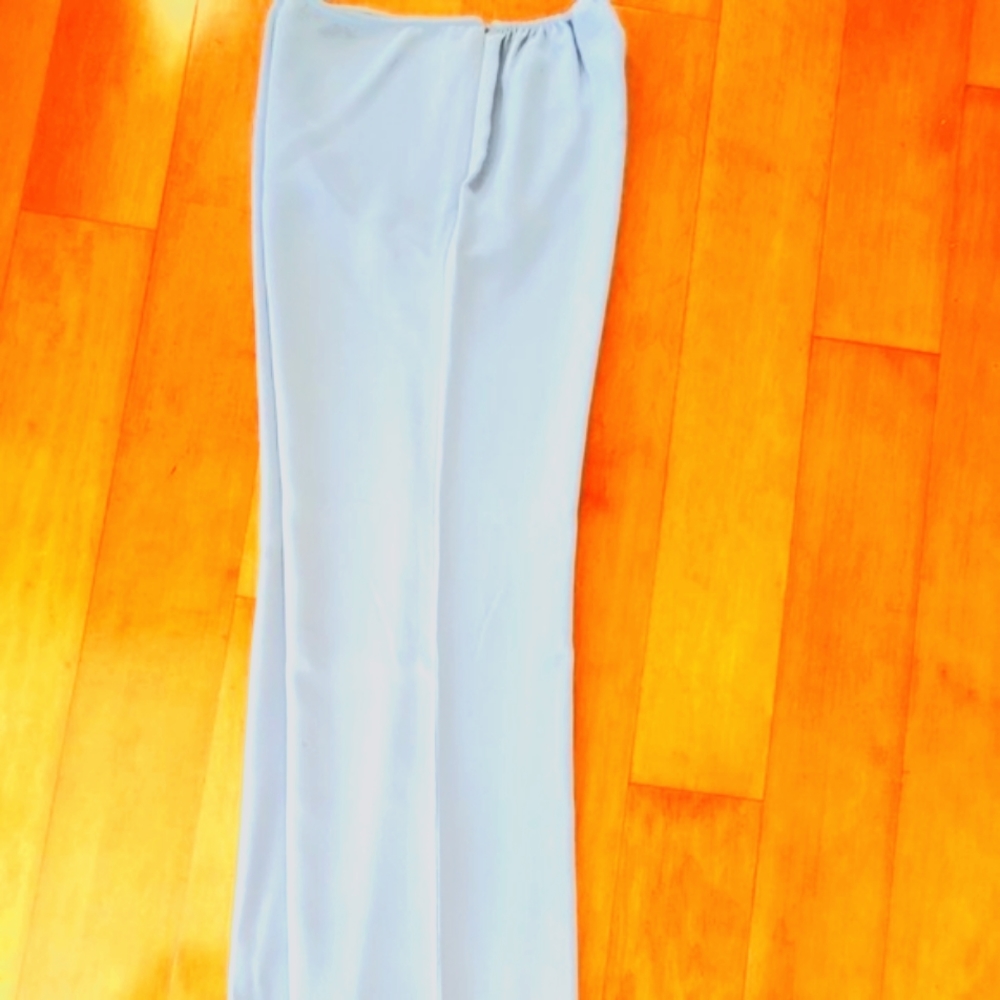 Wide Leg Silk Pants, M